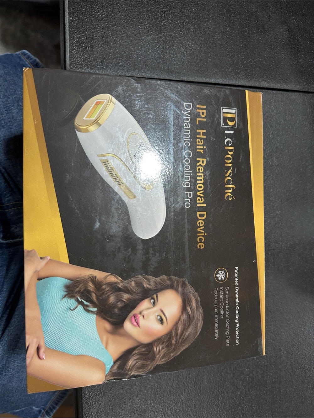LePorsché IPL Hair Removal Device in White & Gold